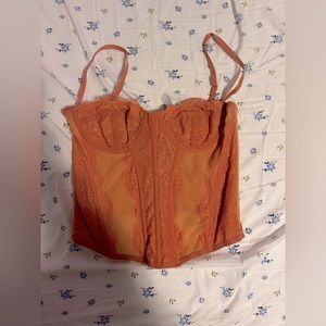 Urban Outfitters Corset Top Sunset